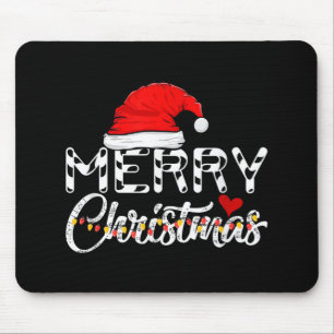 Merry Christmas Santa Claus Funny Family  Mouse Mat