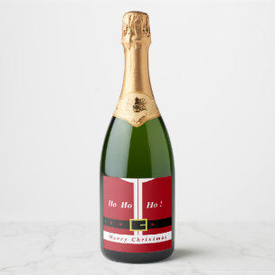Merry Christmas - Santa Claus - Gift For You Sparkling Wine Label