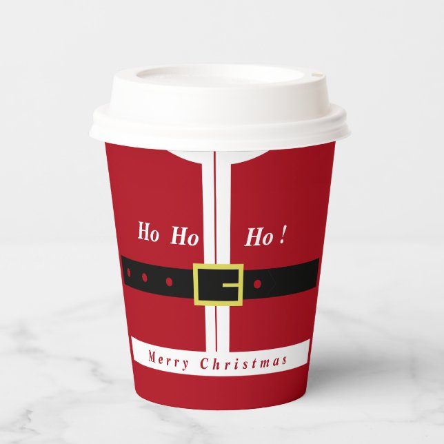 Merry Christmas - Santa Claus - Gifts For Everyone Paper Cups (Front)
