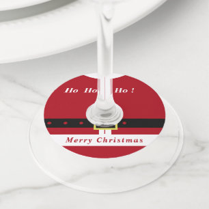 Merry Christmas - Santa Claus - Gifts For Everyone Wine Glass Tag