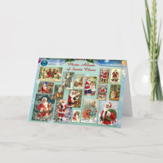 Merry Christmas Santa Claus greeting Holiday Card