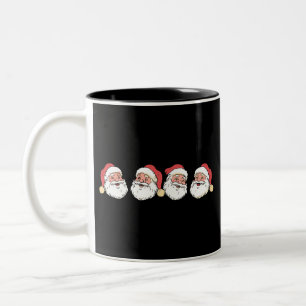Merry Christmas Santa Claus Hat Xmas Two-Tone Coffee Mug