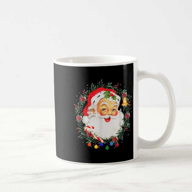 Merry Christmas Santa Claus Nk Afro African Americ Coffee Mug (Right)