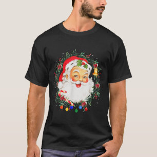 Merry Christmas Santa Claus Nk Afro African Americ T-Shirt