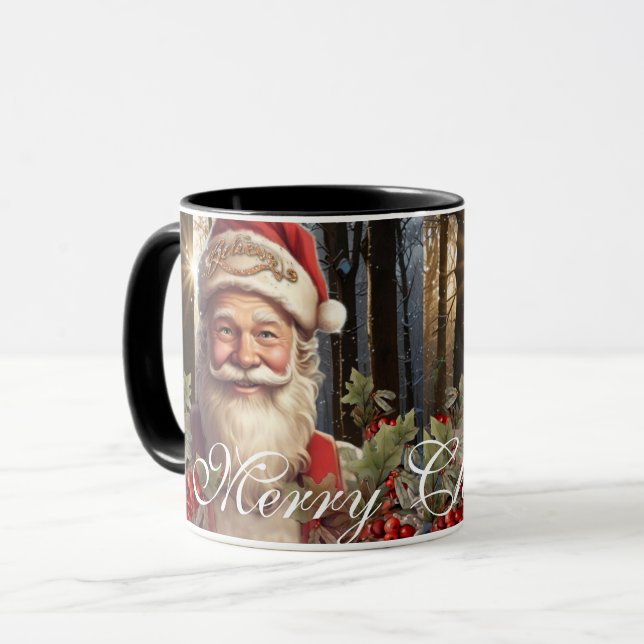 Merry Christmas Santa Claus personalise  Mug (Front Left)
