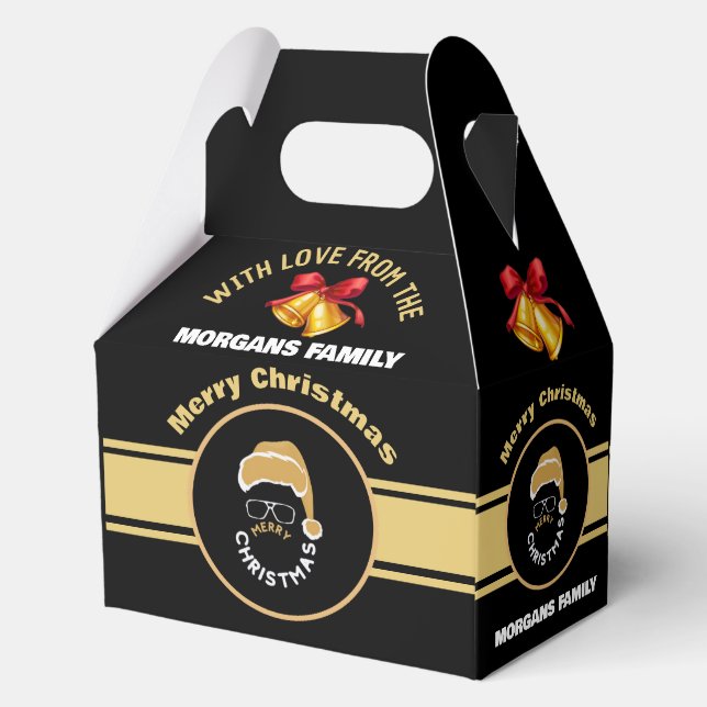 Merry Christmas Santa Claus Red Holiday        Favour Box (Back)