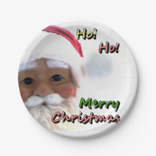 Merry Christmas Santa Clause Paper Plate