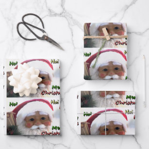 Merry Christmas Santa Clause Wrapping Paper Sheet