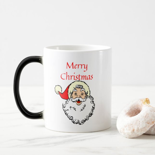 Merry Christmas Santa Coffee Mug (With Donut)