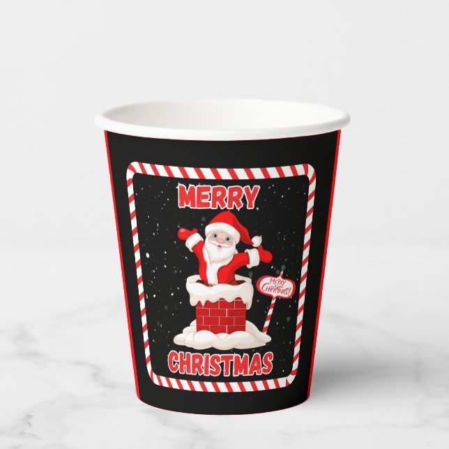 Merry Christmas Santa Collection Paper Cups (Front)