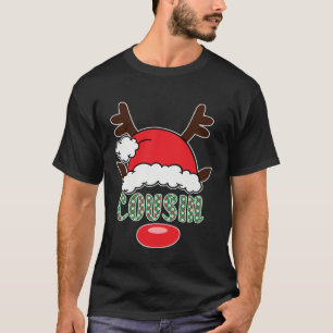 Merry Christmas Santa Cousin Antlers T-Shirt