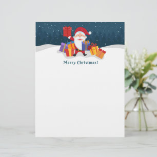 Merry Christmas Santa Custom Letterhead