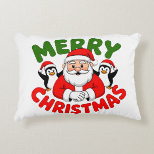 Merry Christmas Santa Decorative Cushion