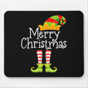 Merry Christmas Santa Elf Squad Reindeer Funny Xma Mouse Mat