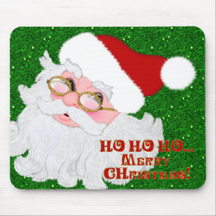 Merry Christmas Santa Face-Computer Mouse pad
