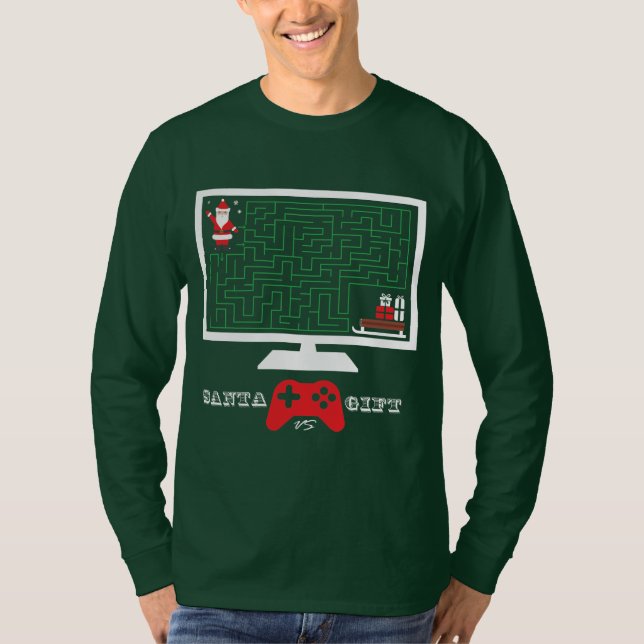 Merry Christmas Santa Gift T-Shirt (Front)