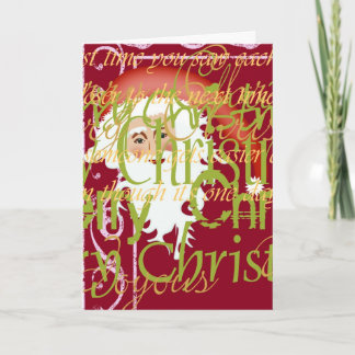 Merry Christmas Santa Greeting Card