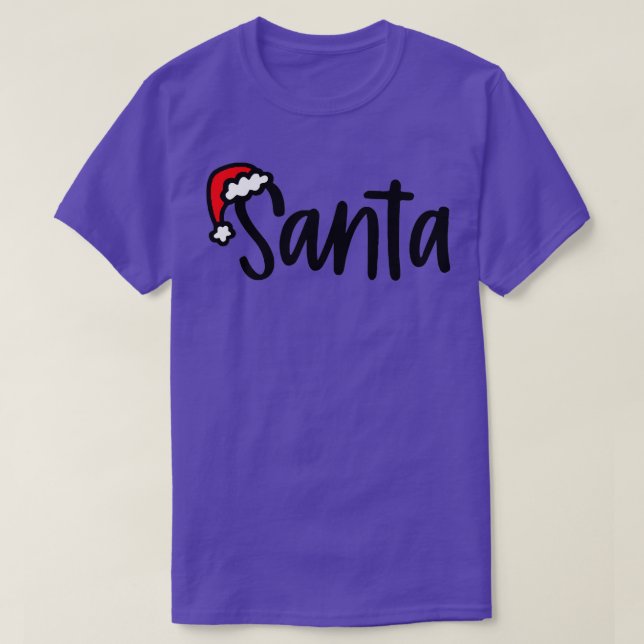 Merry Christmas Santa Hat Family Christmas  T-Shirt (Design Front)