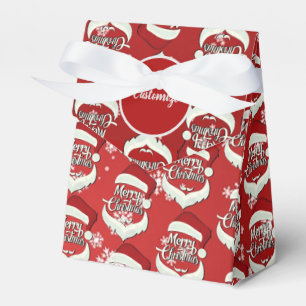 Merry Christmas Santa Hat Tent Favour Box