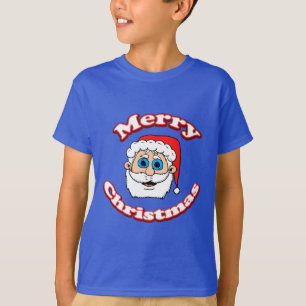 Merry Christmas Santa Head T-Shirt