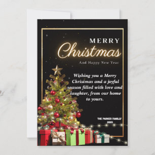 Merry Christmas santa Holiday Card