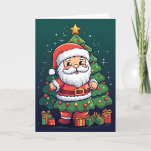 Merry Christmas Santa  Holiday Card