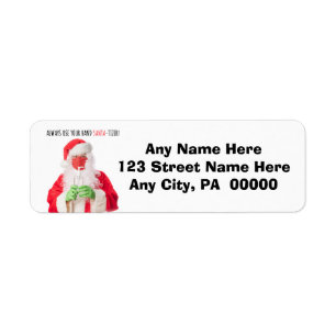 Merry Christmas Santa in Face Mask Sanitizer 2020