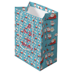 Merry Christmas Santa Medium Gift Bag