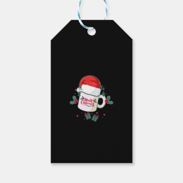 Merry Christmas Santa Mug Gift Tags (Front)