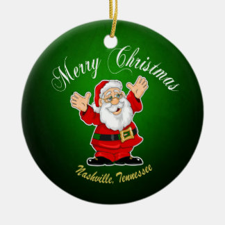 Merry Christmas Santa Nashville Ornament