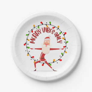 Merry Christmas Santa  Paper Plate