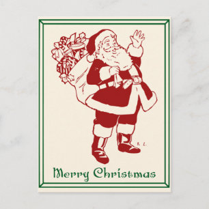 Merry Christmas Santa Postcard