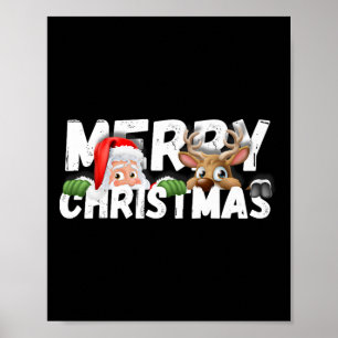 Merry Christmas Santa Poster