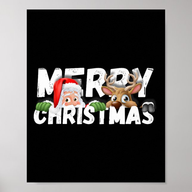 Merry Christmas Santa  Poster (Front)