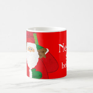Merry Christmas Santa red believing fun mug