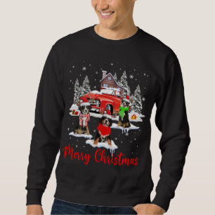 Merry Christmas Santa Reindeer Bernese Mountain Wi Sweatshirt