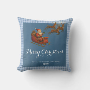 Merry Christmas Santa Reindeer Paper Napkin Cushion