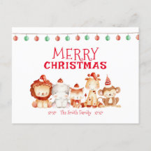 Merry Christmas, Santa Safari Animals