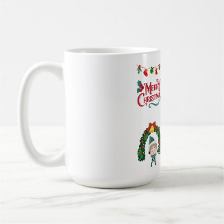 Merry Christmas Santa Skater Kids Holiday Fun Coffee Mug