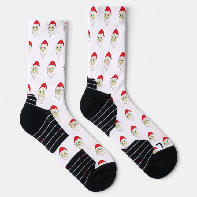 Merry Christmas Santa Socks (Right)