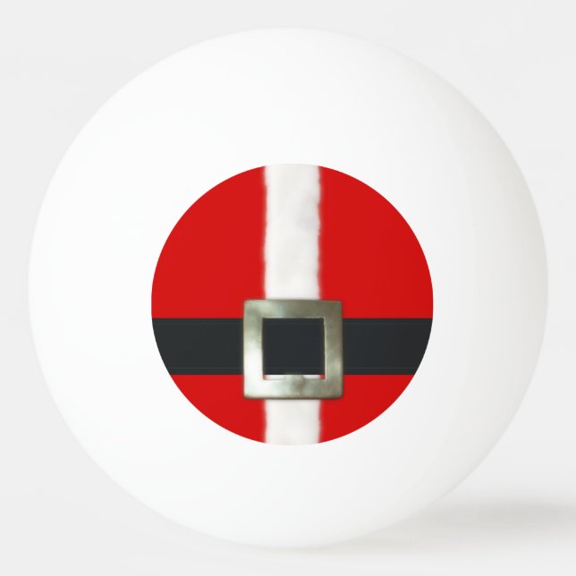 Merry Christmas Santa Suit Ping Pong Ball (Front)