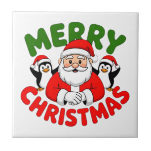 Merry Christmas Santa Tile