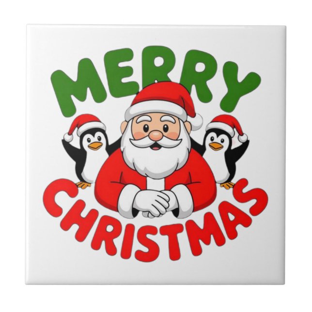 Merry Christmas Santa Tile (Front)
