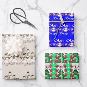 Merry Christmas Santa Wrapping Paper Sheets