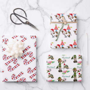 Merry Christmas Santa Wrapping Paper Sheets