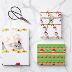 Merry Christmas Santa Wrapping Paper Sheets