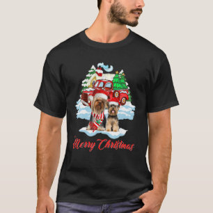 Merry Christmas Santa Yorkshire Terrier Dog Christ T-Shirt