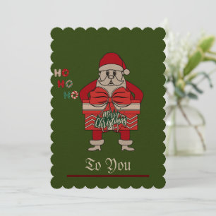 Merry Christmas SantaChristmas Holiday Cards