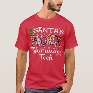 Merry Christmas Santa's Favourite Pharmacy Tech Xm T-Shirt