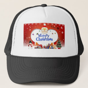 Merry Christmas Santa's Love Trucker Hat